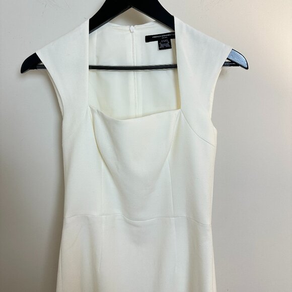 FRENCH CONNECTION Ruth Whisper A-Line Dress in Summer White Size US 4 - Picture 5 of 12